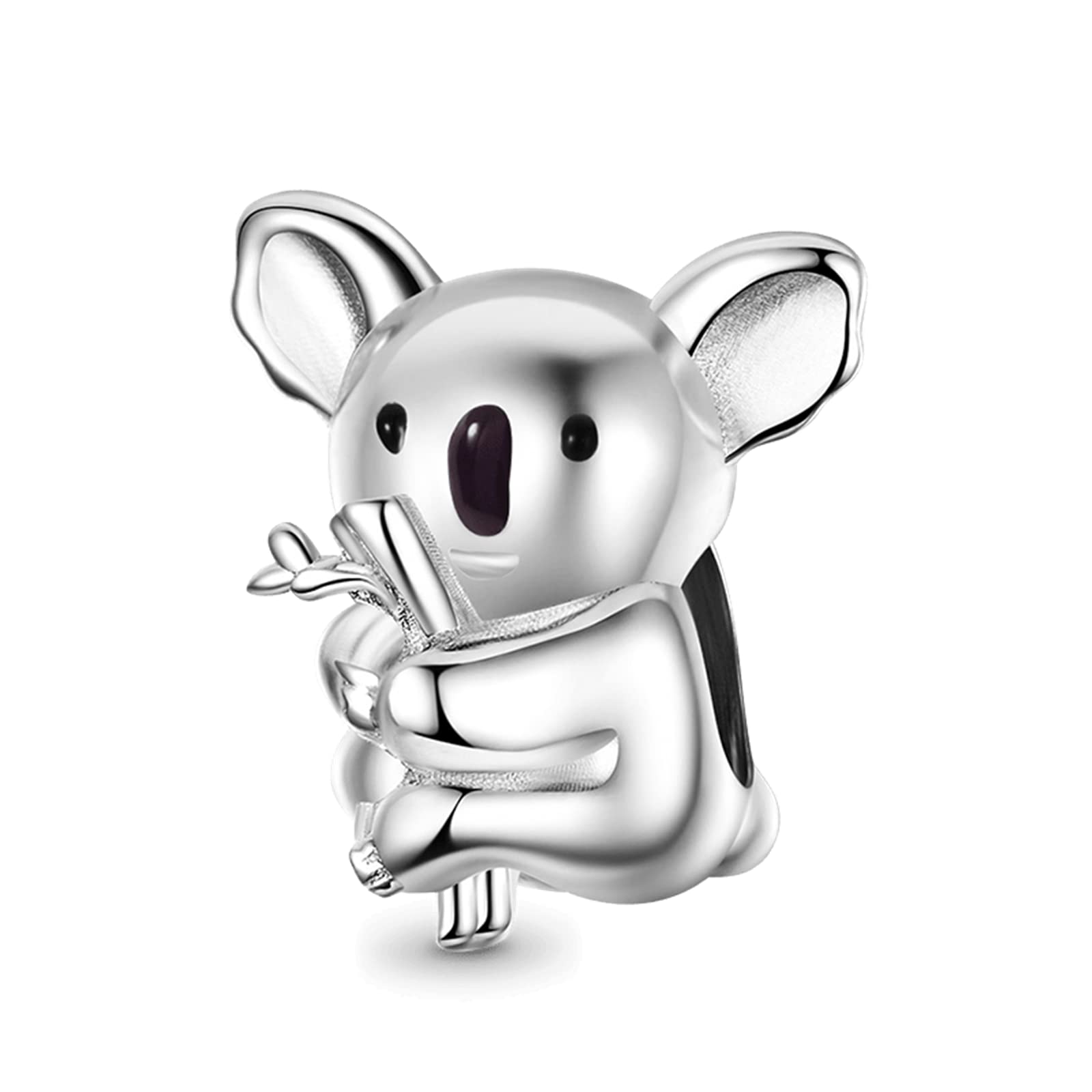 GNOCE Koala on the Tree Charm Bead Sterling Silver Charm Fit Bracelet/Necklace for Women Girls Wife Daughter