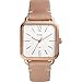 Fossil Women's 'Micah' Quartz Stainless Steel and Leather Casual Watch, Color:Beige (Model: ES4254)
