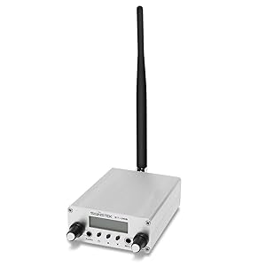 Signstek 0.5 W 05B Dual Mode Long Range Stereo Broadcast Home FM Transmitter with Antenna Silver