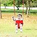 FUNMILY Toddler Swing Seat, High Back Full Bucket Swing with 60 inch Plastic Coated Swing Chains & 2 Snap Hooks Fully Assembled Swing Set (Red)
