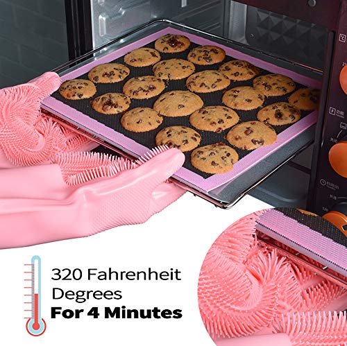 image for Idefair Magic Silicone Cleaning Gloves Kitchen Dish Washing Sponge Glo