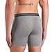 DAVID ARCHY Men's Breathable Bamboo Rayon Boxer Briefs with Fly in 4 Pack (M, Heather Gray-4.5