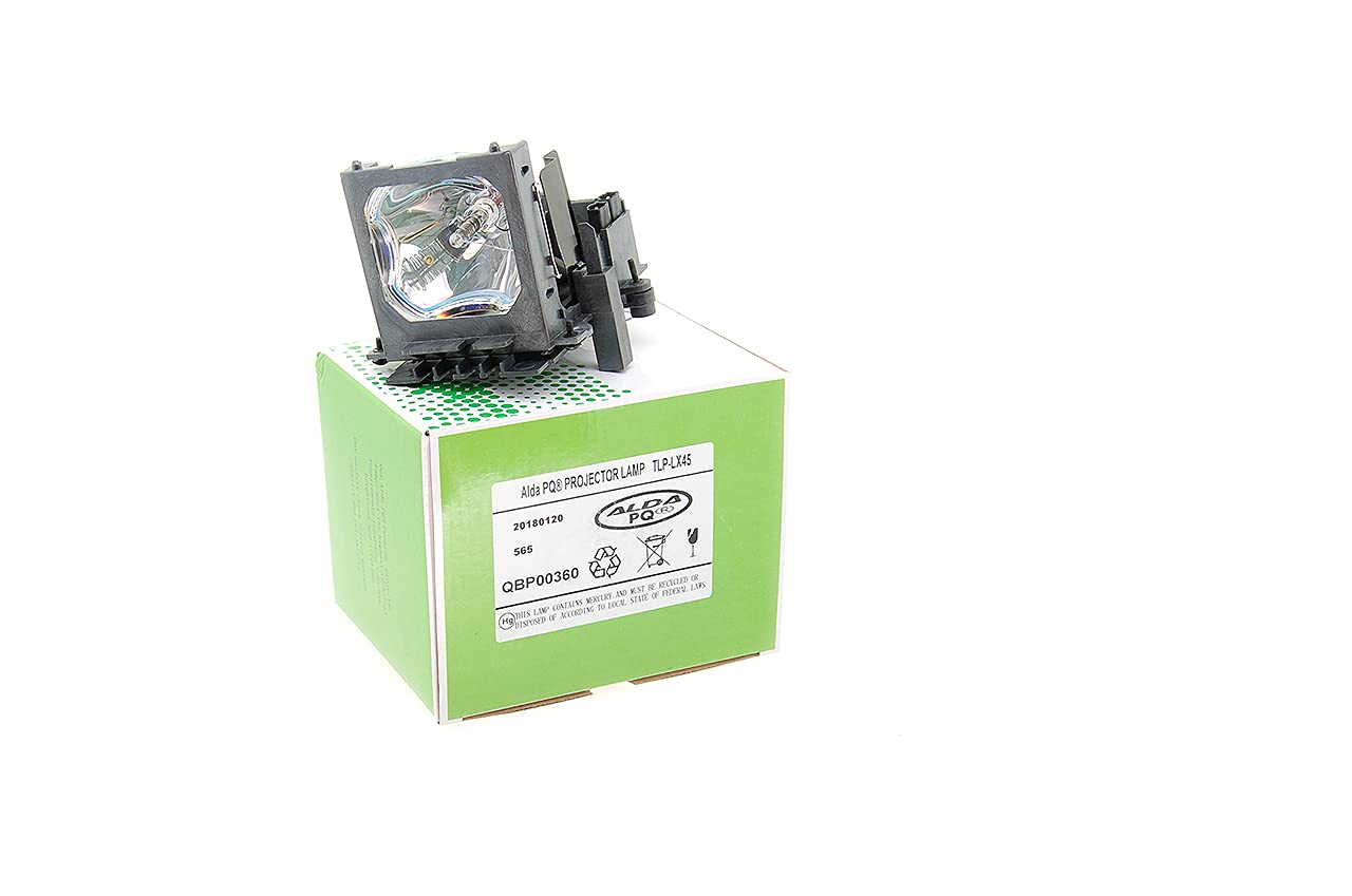 Alda PQ Premium, Projector Lamp compatible with TOSHIBA TLP-SX3500, TLP-X4500, TLP-X4500U, TLPLX45, DT00601 Projectors, Lamp with Housing
