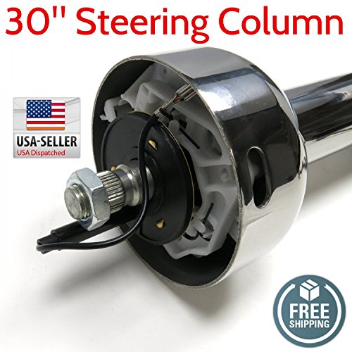 Helix Suspension Brakes and Steering SS Steering Column 709637 1955 Willys 4-75 Pickup 30 Stainless Steel Steering Column old school slamme