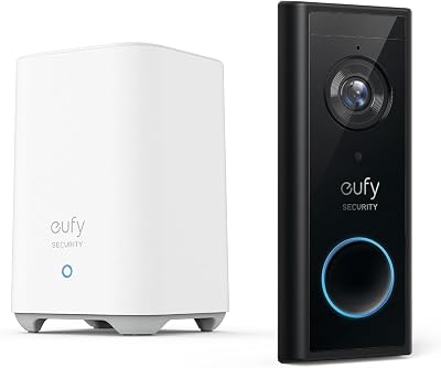 eufy Security S220 2K Video Doorbell Battery Powered w/ HomeBase 16GB Local