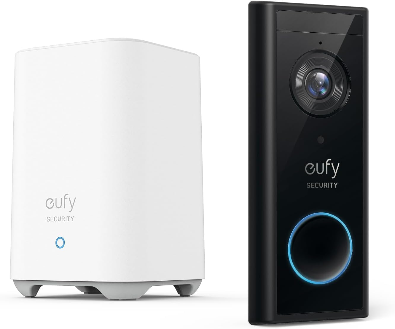 eufy Security, Video Doorbell S220 2K (Battery-Powered) with HomeBase, 2K HD, No Monthly Fee, On-Device AI Detection,16GB Local Storage, Simple Self-Installation, Compatible Devices
