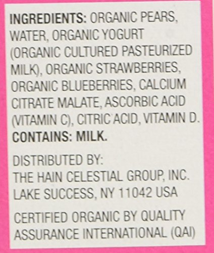 EARTH’S BEST, ORGANIC FRUIT YOGURT SMOOTHIE, MIXED BERRY (PACK OF 6)