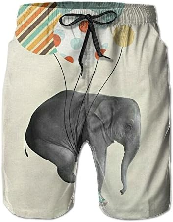 colorful Elephants Casual Swim Trunk Boys Polo Boardshort Sun Bathing Water Short