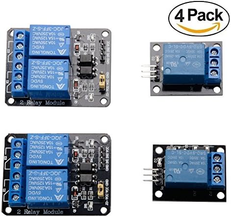 CHENBO 4pcs DC 5V Realy Module Board Shield Kit for Arduino Raspberry Pi DSP AVR PIC ARM