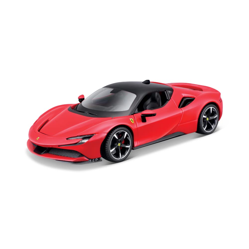 Maisto Ferrari SF90 STRADALE Build-it-Yourself Die-Cast Model Car Kit - 1:24 Scale, Assorted Designs and Colours