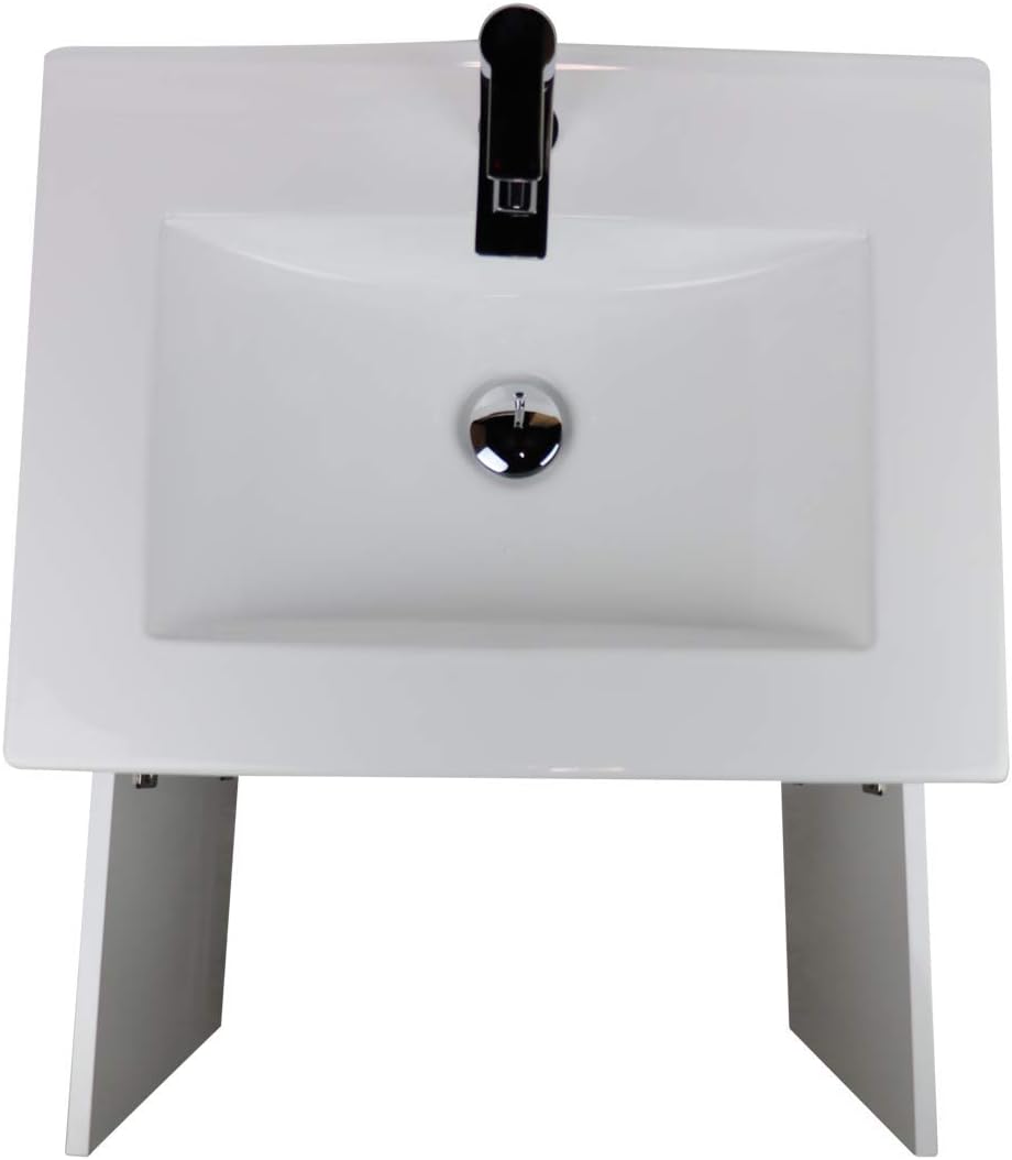 VAROBATH Conjunto Mueble de baño de 2 Puertas con Lavabo de Cerámica y