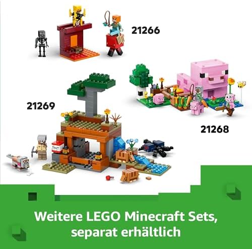 Minecraft Die Illager-Wüstenpatrouille - Gaming Spielzeug mit Figuren, darunter EIN Plünderer, EIN Vindikator und EIN Kaktusritter - Gamer Geschenk für Jungen und Mädchen ab 7 Jahren - 21267