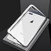 iPhone 7 Plus Case, iPhone 8 Plus Case, Diaxbest Ultra Slim Magnetic Adsorption Metal Case, Hard Clear Tempered Glass Back Cover Support Wireless Charging for iPhone 7/8 Plus(5.5 inch) (Clear White)