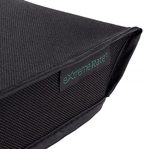 eXtremeRate Black Horizontal Dust Cover for PS4 Slim Console, Soft Neat