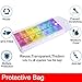 Weekly Pill Organizer 2 Times a Day(AM/PM), Large 7 Day Push Button Pill Box Case, Travel Pill Container, BPA Free Medicine Organizer, Kid Daily Pill Holder to Hold Fish Oil/Supplement and Medication