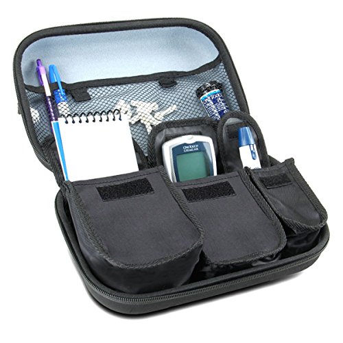 Diabetic Supplies Travel Case Organizer for Blood Glucose Monitoring
