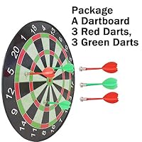 Seatrend 14 inch Magnetic Dartboard Toy Dart Game with 12 Magnetic Darts for Children Kids