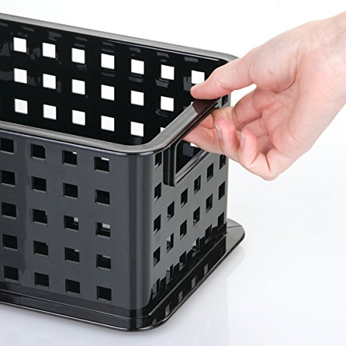 Mdesign Cd Storage Box Black Plastic Cd Holder Storage System