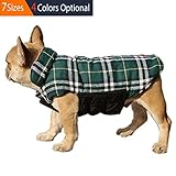 ThinkPet Reversible Dog Winter Coat, Dog Winter Jacket, Plaid, L, Green