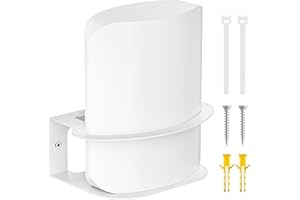 Rimous Metal Wall Mount for eero Max 7 - Wi-Fi Router Holder with Cable Ties, Space Saving, Easy to Install