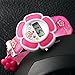 TOPCABIN Kid Children Girls Novelty Cute Flower Shape Digital Watch Rose Red