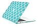 TOP CASE Quatrefoil/Moroccan Trellis Hot Blue/Turquoise Rubberized Hard Case Compatible Older Generation MacBook Air 13