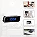 MEAUOTOU Hidden WiFi Camera Wireless IP Security Camera Alarm Clock 1080P HD Live Stream Video with Motion Detection Alarm, Spy Camera, Black