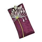 Eyeglass Pouch - Embroidered Chrysanthemum