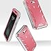 Poetic Revolution Galaxy J3 Emerge Rugged Case Cover Heavy Duty and Built-in Screen Protector for Samsung Galaxy J3 (2017) / J3 Prime/Amp Prime 2/ Express Prime 2 Pink/Gray