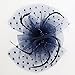 Fascinators Sinamay Hats for Women for Tea Party Kentucky, Navy, Size Medium