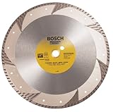 Bosch DB1463 Premium Plus 14-Inch Dry or Wet Cutting Turbo Continuous Rim Diamond Saw Blade with 1-Inch Arbor for Masonry