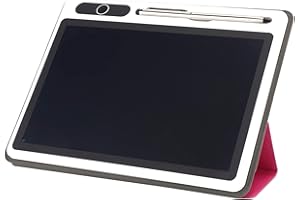 9 Inch LCD Writing Tablet - Reusable Electronic Notepad with Leather Case for Note Taking, Drawing, Office, School & Home Use