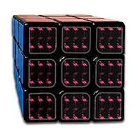 Eleanore Charles Pink Flamingo with Its Shadow Personalized Newest 3x3x3 Puzzle Magic Cube Brain Training Game for Adults Kids