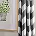 Melodieux Fashion Chevron Curtains for Living Room Dining Room, Darkening Blackout Grommet Top Window Drapes Soundproof Thermal Insulated for Bedroom, 84 Inches Long, 52 by 84 Inch, Gray (1 Panel)