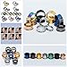 D&M Jewelry 4 Pairs Stainless Steel Screw Expander Flesh Tunnels Body Piercing Gauge 3/4