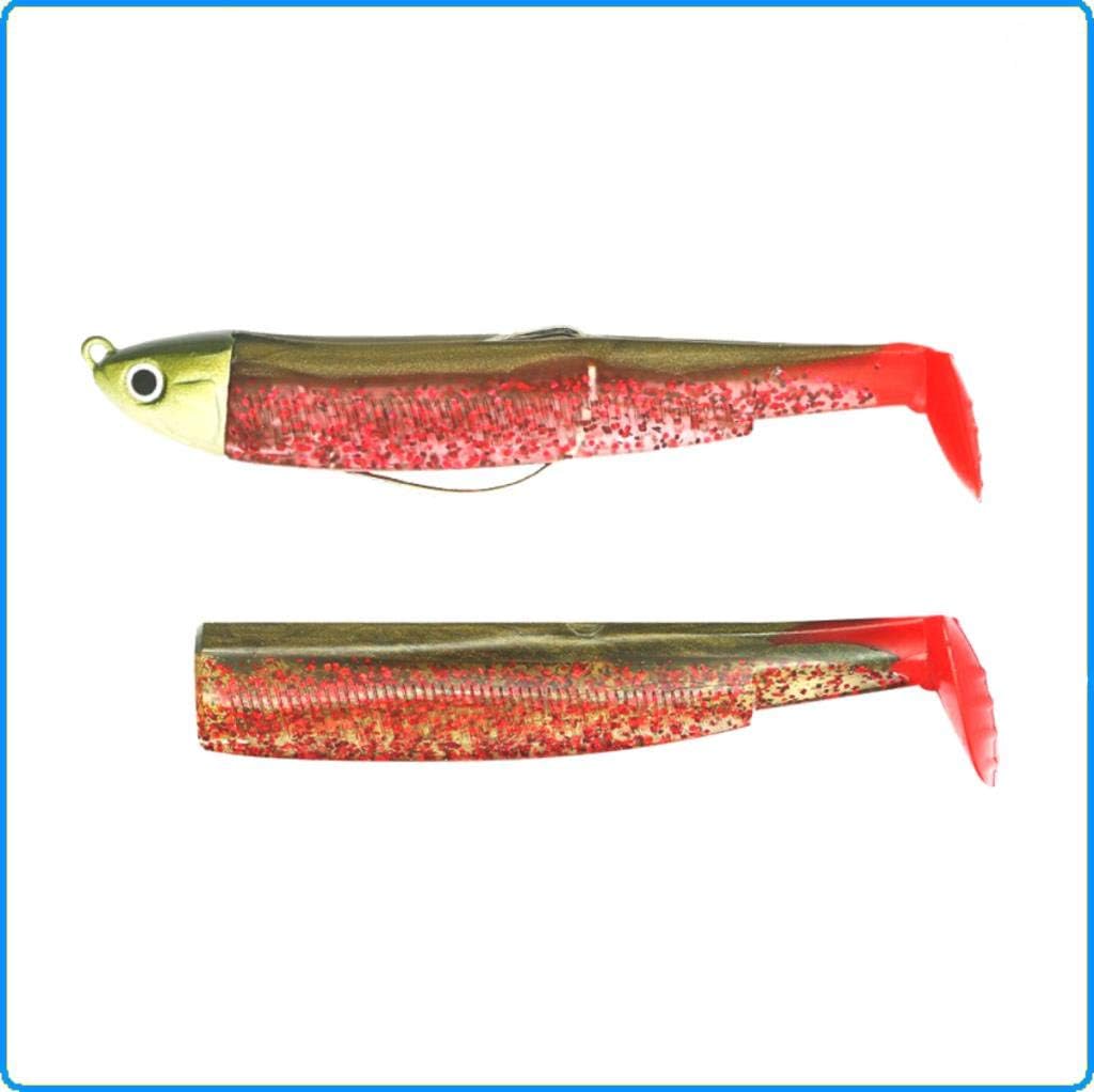 Fiiish Black Minnow 120mm Combo (Rigged and Ready) 6g Shallow Green/Orange