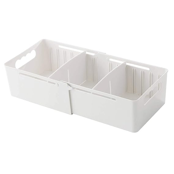 Dreamy Life Schubladenorganisatoren, ausziehbare Wandteiler und Aufbewahrungsbox für Büstenhalter, Unterwäsche, Socken, Krawa