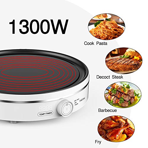 Varcul 1300W Portable Electric Induction Cooktop Countertop Burner