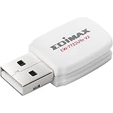 Edimax Wi-Fi 4 802.11n Mini USB Adapter, Works with Raspberry Pi, Wireless N300 Dongle, 300Mbps throughput, Auto-Power Adjust
