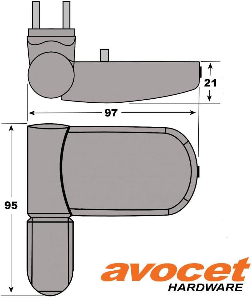 UPVC 3D Door Flag Hinge - White - AVOCET ET3D - FREE DELIVERY ON ALL OF OUR ITEMS - Image 3