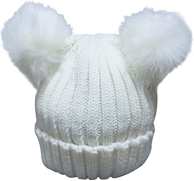 Oulii Women Winter Chunky Knit Beanie Hat With Double Pom Pom Ears White Amazon Co Uk Clothing Oulii Women Winter Chunky Knit Beanie Hat With Double Pom Pom Ears White Amazon Co Uk Clothing