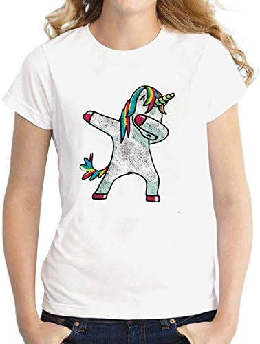 Lovelyed Womens Ladies New Printed Summer Short Sleeve Tops Funny Juniors T Shirt Short Sleeve Tees