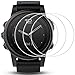 AFUNTA Screen Protector Compatible Fenix 5S, 3 Pack Tempered Glass Film Anti-Scratch High Definition Full Coverage Cover for Smartwatch