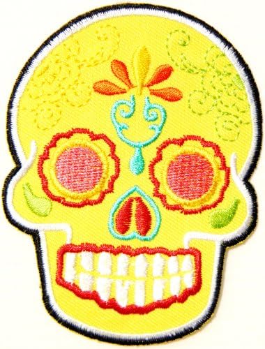 Skull Ghost Day Of The Death Love Never Die Rockabilly Lady Rider Hippie Punk Tatoo Jacket T-shirt Patch Sew Iron on Embroidered Sign Badge Costume
