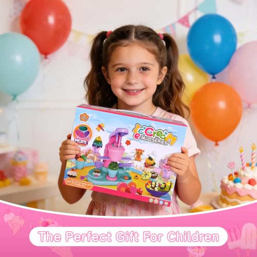 Play Doh, Diealles Shine Playdough for Children with 12 Dough Bottles, Play Doh Plasticine for Children