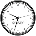 SYDNEY TIME Wall Clock world time zone clock office business