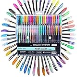 Eubell Color Glitter Gel Pen Set, Coloring Pens Art Marker for Adult Coloring Books Crafting Doodling Drawing