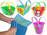 Einscraft Kids Sewing, Stitching, Weaving Kit | Cute DIY Basket Craft Project | Educational Art Toy