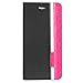 iPhone 6 Plus / iPhone 6S Plus Case - Poetic iPhone 6 Plus / iPhone 6S Plus Case [FlipBook Series] - [Lightweight] [Professional] PU Leather Protective Flip Cover Case for Apple iPhone 6 Plus (2014)/iPhone 6S Plus (2015) Black/Magenta (3 Year Manufacturer Warranty From Poetic)