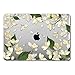 GMYLE MacBook Pro 13 Case 2018 2017 2016 NEWEST Release A1989/A1706/A1708 With/Without Touch Bar & Touch ID Plastic Hard Case Shell Cover –White Floral Bloom